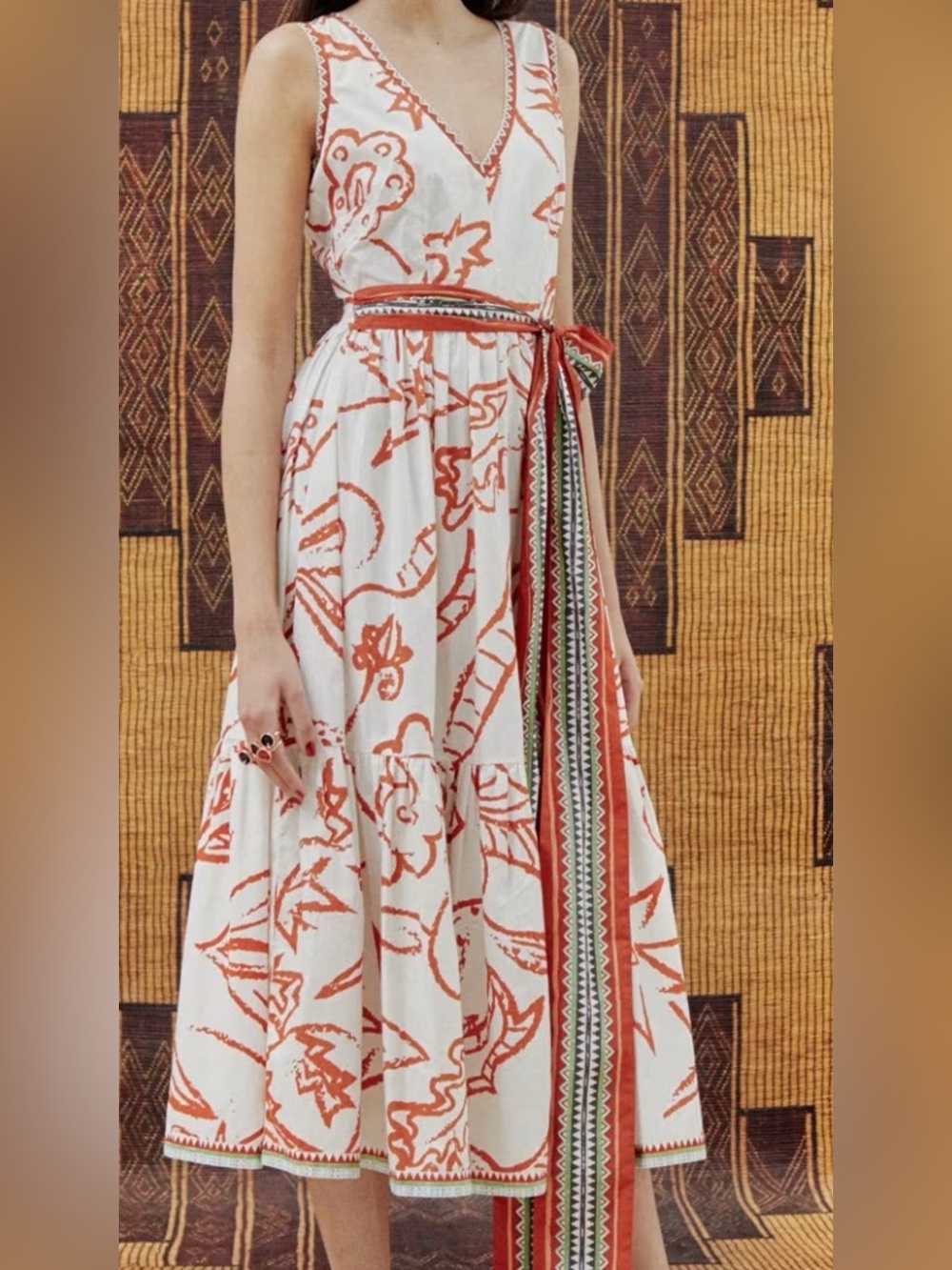 Le Sirenuse Positano Evelyn Paisley Dress Size 40 /Small